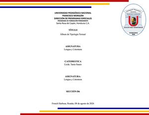 Tipologia Textual Tarea Grupal