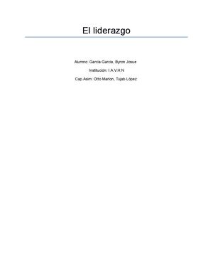 El Liderazgo
