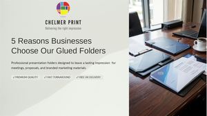 Professional Glued Presentation Folders for Businesses | Chelmer Print