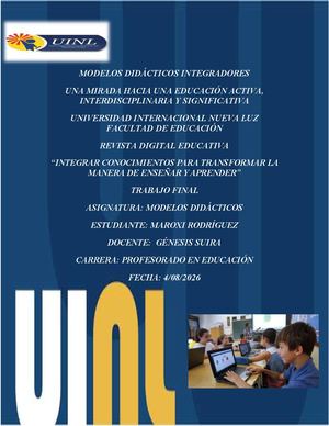 Trabajo Final De Modelos Didácticos Integradores