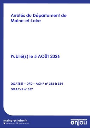 5 Août 2026 - Arrêtés PVS_337_ACNP_352_354