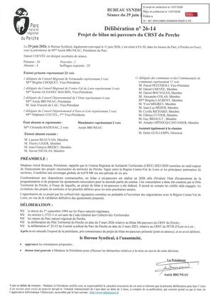 26 14 Projet De Bilan Mi Parcours Du CRST Du Perche Visée