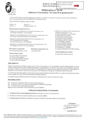 26 18 Adhésion Association Des Amis De La Gendarmerie Visée