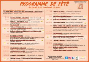 Programme Des Animations De L'été 6