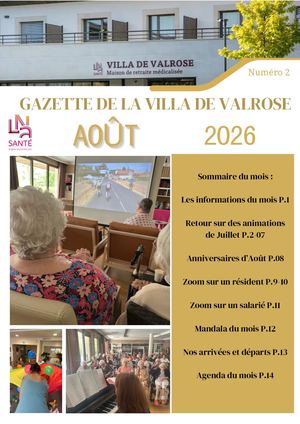 Gazette Valrose Août