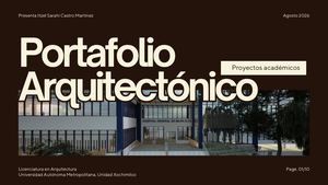 Dark Brown And Beige Minimalist Architecture Portfolio Presentation