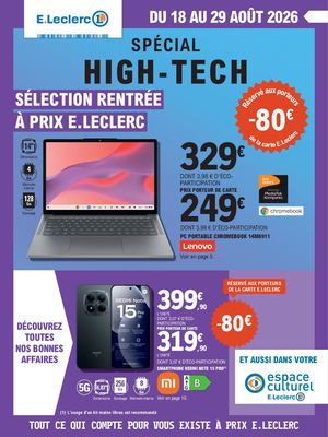 rentrée des classes high tech