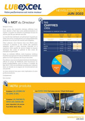 Lubexcel - Newsletter n°16 - 06/2022