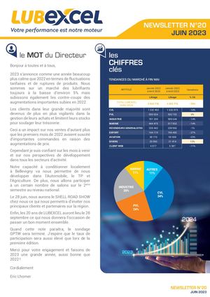 Lubexcel - Newsletter n°20 - 06/2023