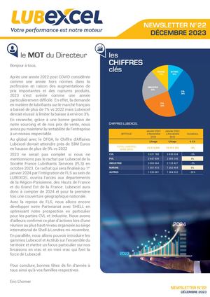 Lubexcel - Newsletter n°22 - 12/2023