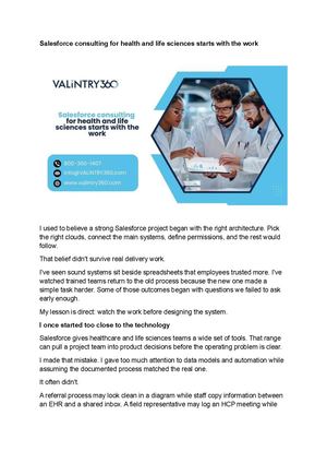 Salesforce Consulting