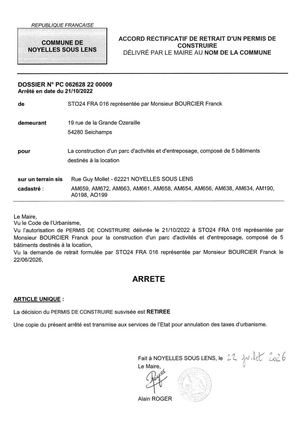 AR PC0626282200009retrait