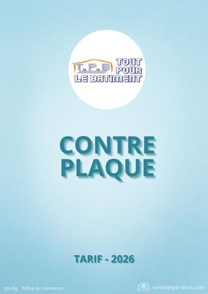 CONTRE PLAQUÉ
