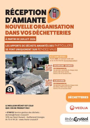 Informations Amiante en déchetterie