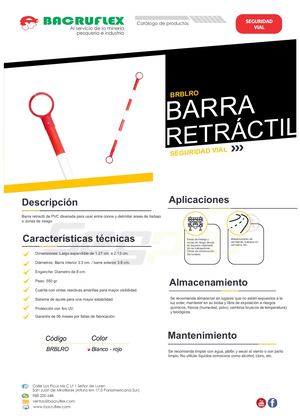 BARRA RETRÁCTIL Brblro