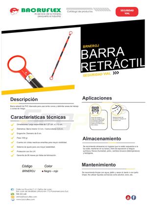 BARRA RETRÁCTIL Brneroj