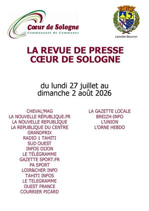Revue Presse Coeurde Sologne S31