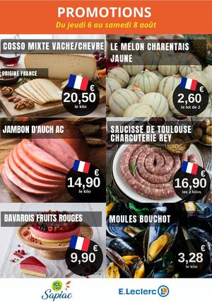 Promo du week end du 06 au 08/08