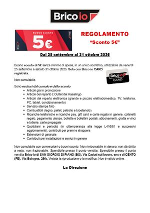 Regolamento Buono 5€ Sagra San Giorgio 2026