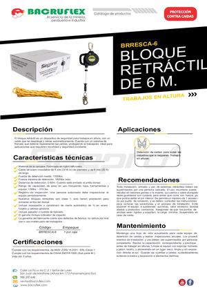 BLOQUE RETRÁCTIL DE 6M Brresca 6