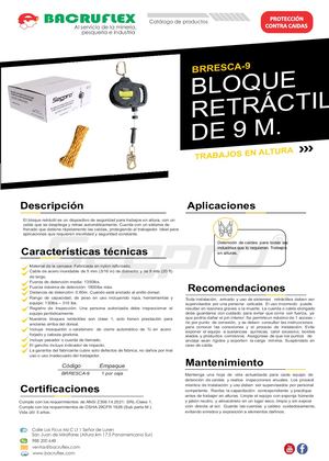 BLOQUE RETRÁCTIL DE 9M Brresca 9