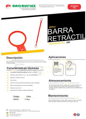 BARRA RETRÁCTIL Brroj