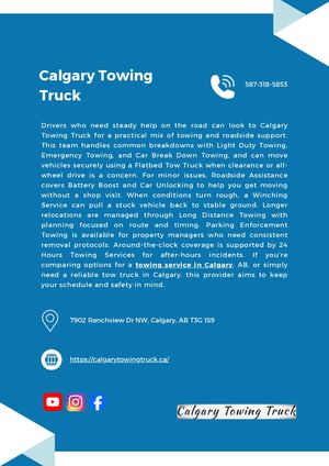Calgary Towing Truck