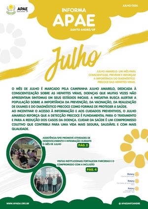 Boletim APAE Informa - Julho 2026