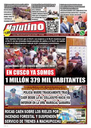 2026 08 05 Diario Matutino Cuz