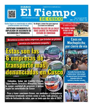 2026 08 05 Diario El Tiempo Cuz