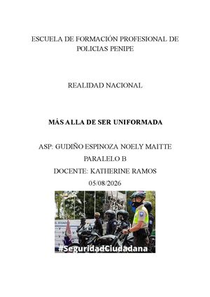 Escuela De Formación Profesional De Policias Penipe