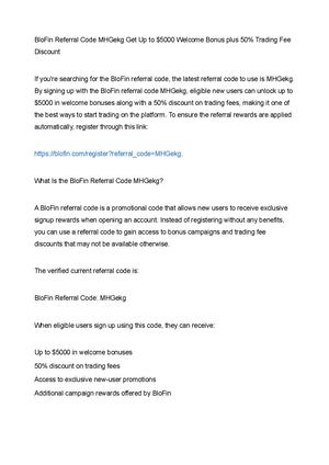 BloFin Referral Code MHGekg Get Up to $5000 Welcome Bonus plus 50% Trading Fee Discount