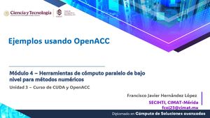 M4U3 - Presentación - S6 OpenAcc