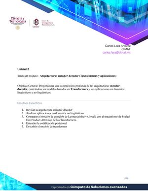M5U2 - Lectura - Arquitectura Encoder-Decoder