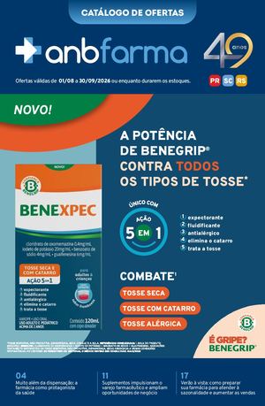 Catálogo ANB Farma Edição Agosto/Setembro - PR/SC/RS - Ano 2026