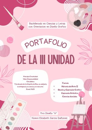 Portafolio III Unidad Noemi Elizabeth García Quiñonez 11vo Diseño A