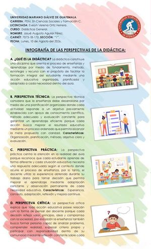Infografía De Las Perspectivas De La Didáctica