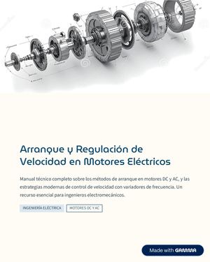 Arranque Y Regulacion De Velocidad En Motores Electricos
