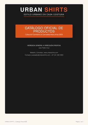 Catalogo Urban Shirts