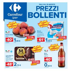 Volantino Carrefour Iper Dal 06 Al 19 Agosto 2026