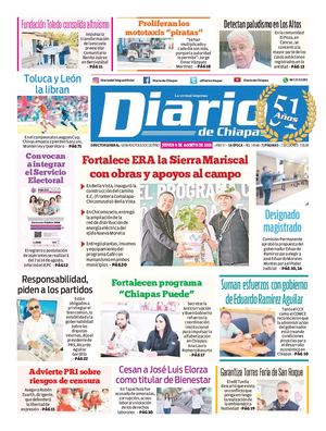 Portada, Jueves 6 De Agosto De 2026