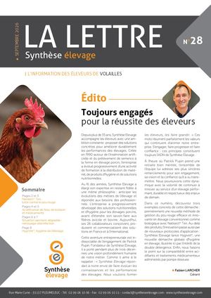 Lettre SE Volaille 8p No28