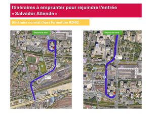 Entrée Parking Chemin Vert