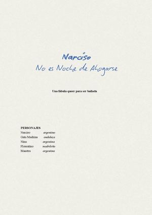 Narciso, No Es Noche De Ahogarse