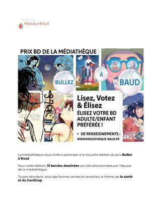 Règlement prix Bullez à Baud 2026