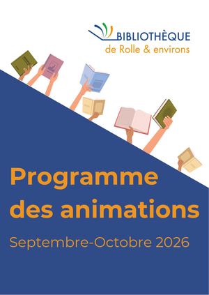 Programme Des Animations Septembre et Octobre 2026