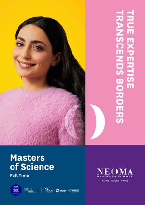 Full-Time Masters of Science Brochure