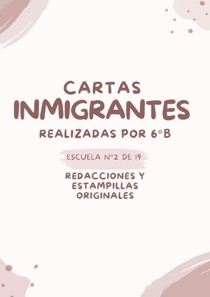 Cartas de inmigrantes
