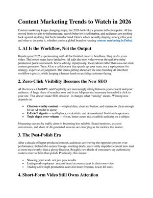 Content Marketing Trends to Watch in 2026