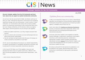 CIS News 2026 July